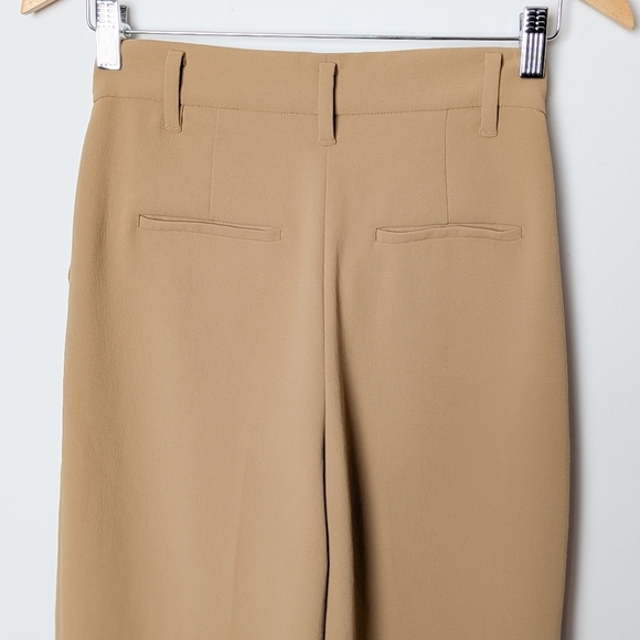 NEW WILFRED Effortless Pants Crop Gold Camel Tan Brown Wide Leg ARITZIA 2 - Picture 9 of 12